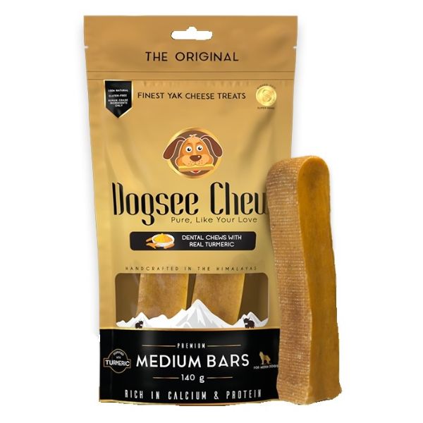 דוגסי צ'ו חטיף לעיסה Dogsee Chew עצם יאק 2 יח' בינוניות