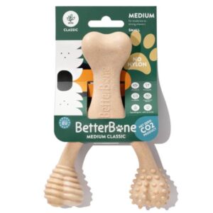 בטר בון Better Bone צעצוע לעיסה לכלבים עוצמה בינונית בטעם טבעי - גדול
