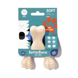 בטר בון Better Bone צעצוע לעיסה לכלבים עוצמה קלה SOFT בטעם טבעי - מיני