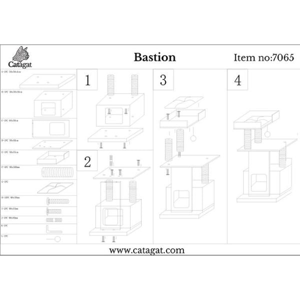 ⁦CATAGAT - Bastion מתקן גירוד מפואר ויוקרתי - 120 ס"מ⁩ – תמונה ⁦2⁩