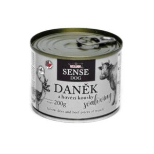 Falco Sense dog מזון רטוב בשימורים צבי שריר בקר וחזיר - 200 גרם