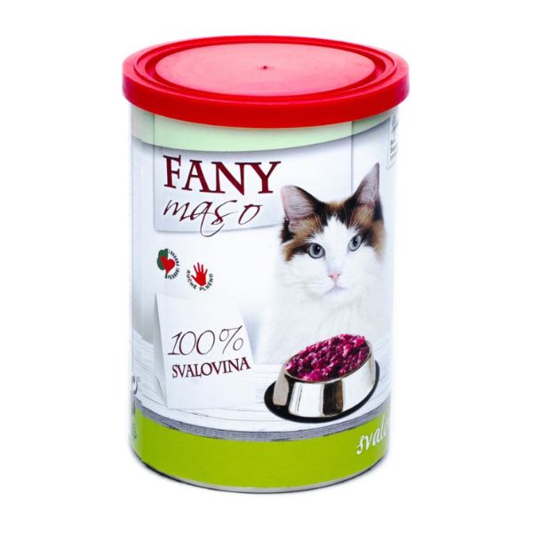Fany מזון רטוב בשימורים לחתולים שריר בקר וחזיר קצוץ - 400 גרם