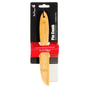 מסרק טיפוח במבוק 21 פינים Bamboo Groom