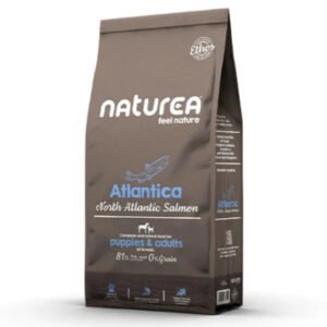 נטוראה Naturea Naturals Atlantica סלמון 100% רכיבים טבעיים מזון יבש לכלבים ללא דגנים 10 ק"ג